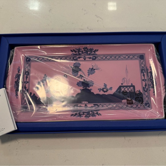 Ginori 1735 Tesori Large Service Tray In Oriente Italiano Azalea - Picture 4 of 8
